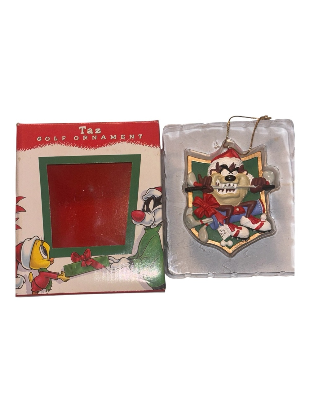 Warner Bros. Vintage 1996 Tasmanian Devil Golf Ornament - NIB